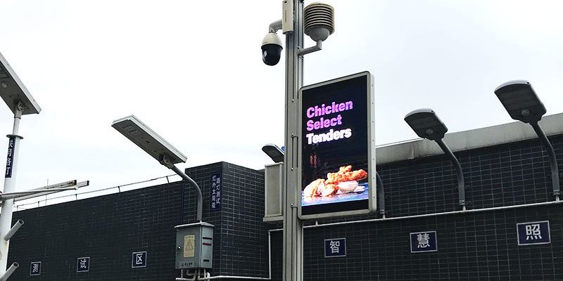 LED pole screen LED pole screen high brightness