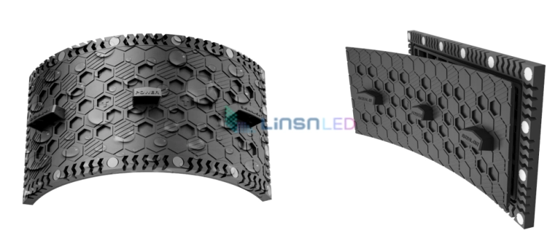 flexible led screen module back