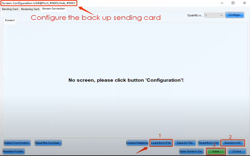 non-cascading back up led display